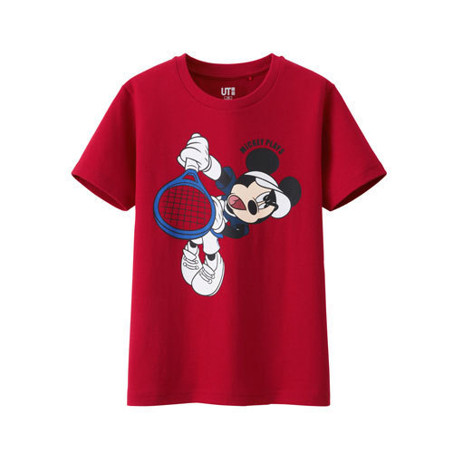 ユニクロの新作Tシャツ、ミッキーマウスがテニスに挑戦！錦織圭とジョコビッチがモデルに | 写真