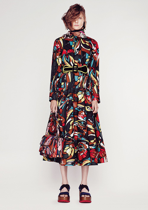 本物 コレクションモデル MARNI マルニ シルク 五分丈 ワンピース マルニ(MARNI) 2016年リゾートウィメンズコレクション
