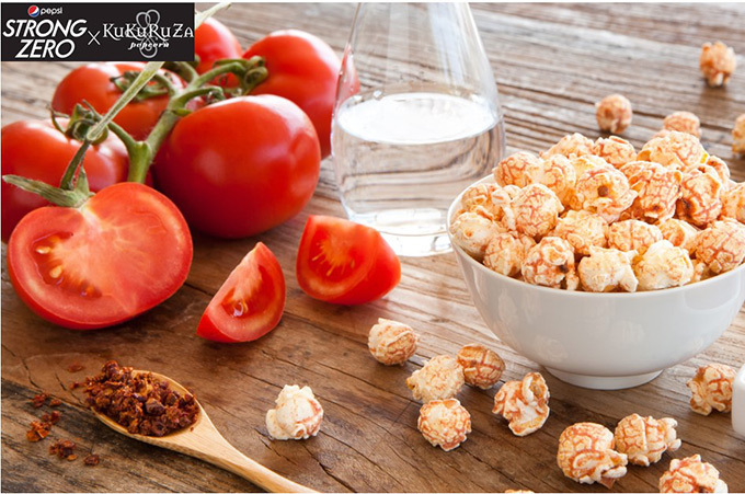 ククルザ ポップコーンとペプシのコラボフレーバー「ストロング  トマトチーズ」発売 | 写真