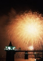 葛飾納涼花火大会「モンチッチ・リカちゃん・キャプテン翼」を 葛飾納涼花火大会「モンチッチ・リカちゃん・キャプテン翼」を