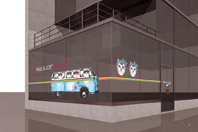 ポール & ジョー シスターの期間限定カフェ、震災サポートイベントとして開催決定