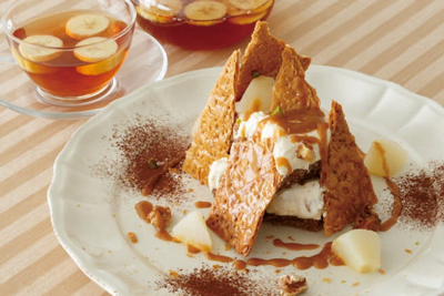 アフタヌーンティー・ティールーム、スイーツと紅茶で第3の味！？キャラメル×バナナの秋限定セット