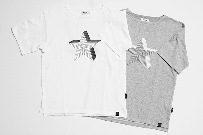 ファクトタム×ヴェイパライズより星刺繍の限定Tシャツ- 極薄スウェットで上質な着心地を演出｜写真1