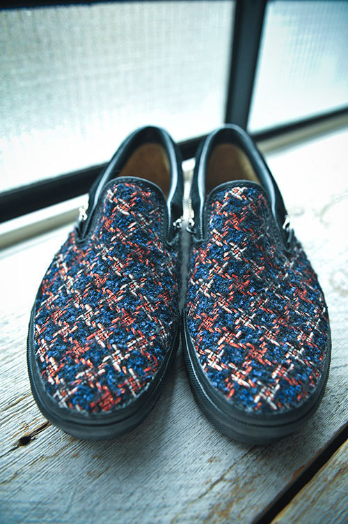 SLOWGUN×VANS、クチュール素材を使用したスリッポンスニーカー発売 SLOWGUN×VANS、クチュール素材を使用したスリッポンスニーカー発売