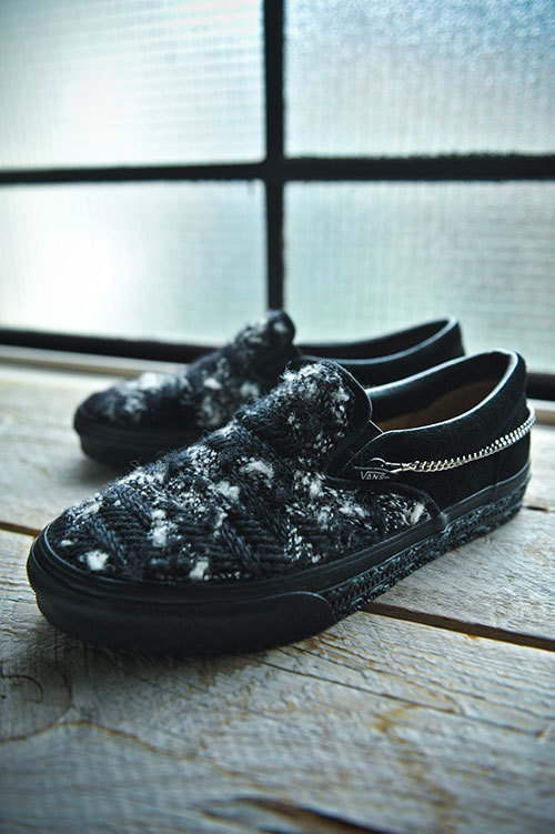 SLOWGUN×VANS、クチュール素材を使用したスリッポンスニーカー発売 SLOWGUN×VANS、クチュール素材を使用したスリッポンスニーカー発売