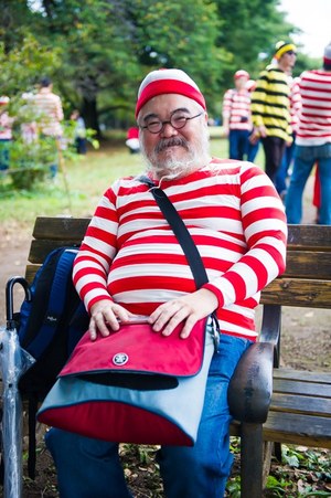 『実写版 ウォーリーをさがせ!』東京で開催 - 街が赤白ボーダーで埋めつくされる|写真17
