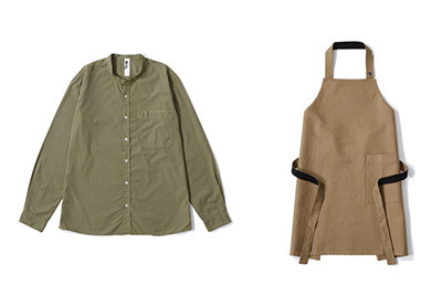 レストラン「LIFE」を手掛けるシェフ相場正一郎の新ラインとMHLがコラボ、シャツとエプロンを発売