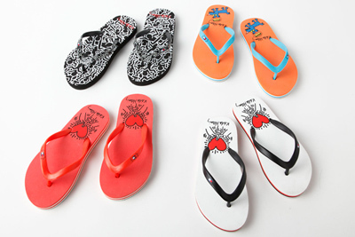 ビーチサンダル｜トミー ヒルフィガー(TOMMY HILFIGER)×キース・ヘリングの第二弾コラボビーチサンダル