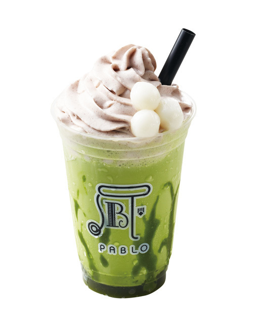 パブロからカフェ限定スムージー「白玉とあずきクリームの宇治抹茶チーズフルーテ」が新登場｜写真1