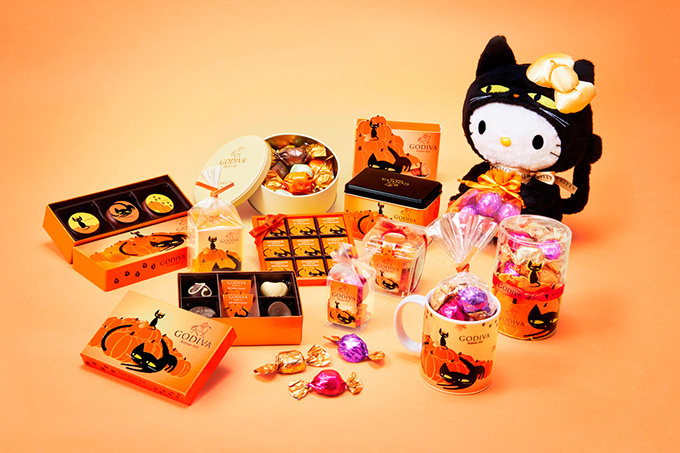 ハローキティが黒ネコに！ゴディバからハロウィン限定コレクション発売｜写真1