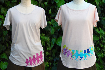 猫をモチーフにしたカミシマチナミのチャリティーTシャツ