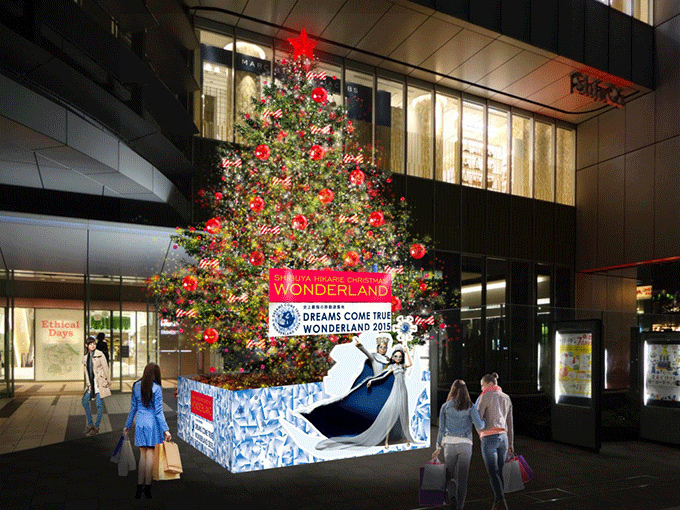 渋谷ヒカリエ×ドリカム、高さ約6mのカラフルなクリスマスツリーが登場 | 写真