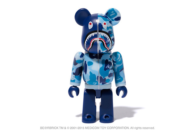 BE@RBRICK BAPE®︎ CAMO SHARK GOLD & SILVER | bape.com