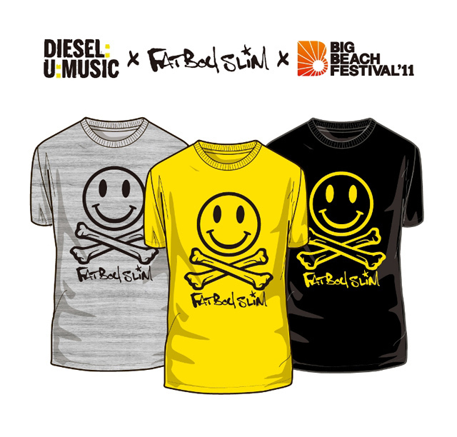 DIESEL:U:MUSIC × FATBOY SLIM × BIG BEACH FESTIVAL チャリティーTシャツ | 写真