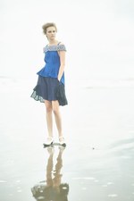 ヒスイ 2016年春夏コレクション - “旅立ち”を待つ無垢な心、夕焼けが滲む白装束｜写真10