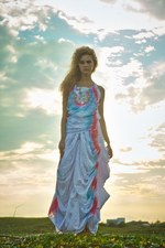 ヒスイ 2016年春夏コレクション - “旅立ち”を待つ無垢な心、夕焼けが滲む白装束｜写真14