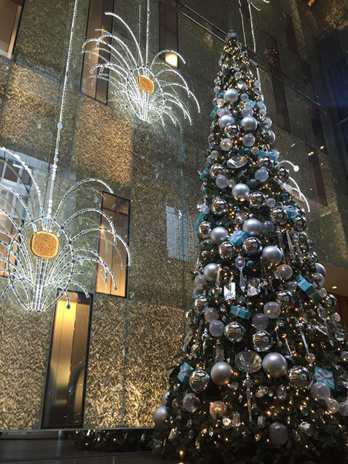 ティファニー“NYのランドマーク”を描いたクリスマスショーウィンドウ、銀座には巨大ツリーも｜写真1