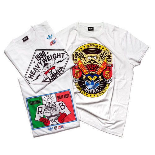 55DSL×adidas Originalsコラボ第二弾アイテム T-shirts ￥6090