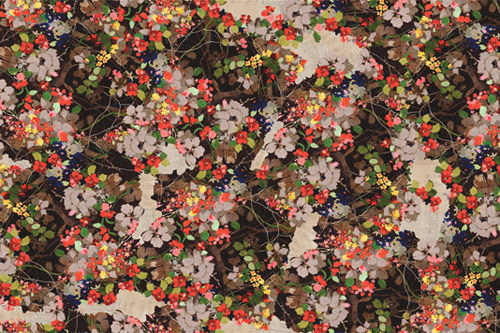 「カドレ」 森の近くに群生するベリーをイメージしたフローラルプリント