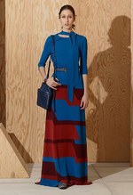 ボッテガ・ヴェネタ 2016年プレフォールコレクション - 大胆な色使いと直線的な柄のコントラスト｜写真14