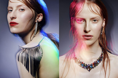 イオッセリアーニの新作ジュエリー、ビジュアルをM·A·Cとコラボ - ジルコニアのリングなど