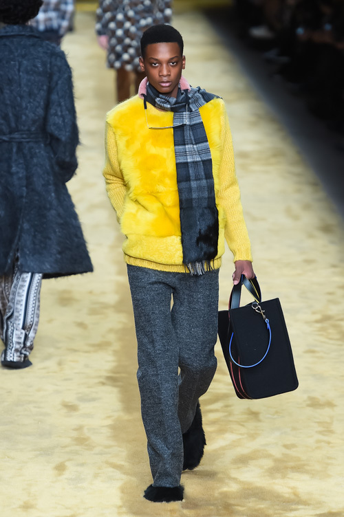 フェンディ(FENDI) 2016-17年秋冬 メンズコレクション シルエット - 写真5