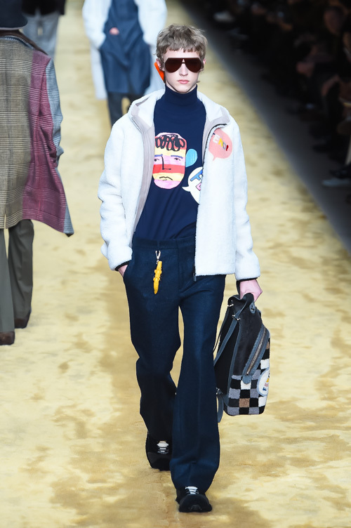 フェンディ(FENDI) 2016-17年秋冬 メンズコレクション シルエット - 写真21