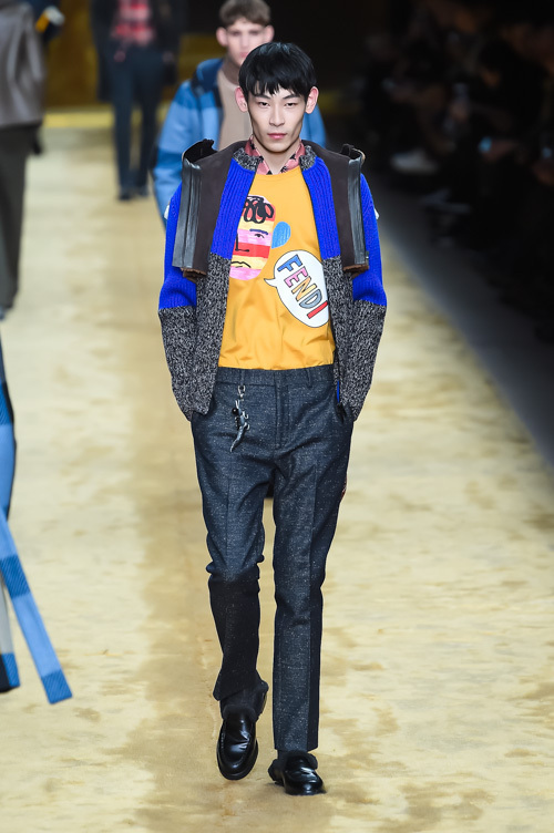 フェンディ(FENDI) 2016-17年秋冬 メンズコレクション シルエット - 写真26