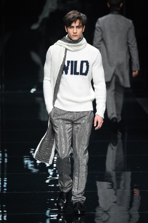 エルマンノ シェルヴィーノ 2016年秋冬メンズコレクション - ロック×ミリタリーを柔らかな音色で | 写真