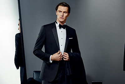 ヘリンボーン｜ヒューゴ ボスがスーツのフルカスタマイズサービスを開始 - 約250種の生地から選択