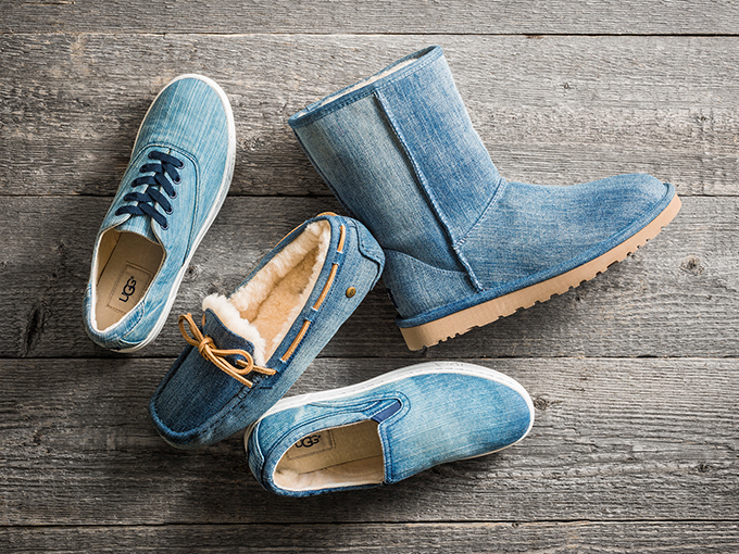 UGG CLASSIC MINI WASHED DENIM