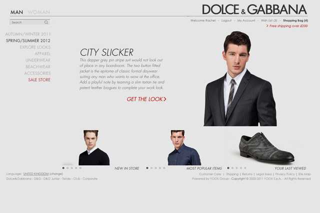 ドルチェ＆ガッバーナ(DOLCE&GABBANA)がECサイトをオープン｜写真3