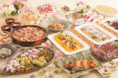 ウイスキー｜ホテル椿山荘東京の限定ブッフェ - 桜に因んだピンク色のパスタやちらし寿司など