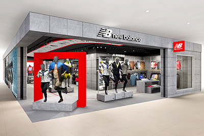 ニューバランス、国内3店舗目の直営店をお台場にオープン - シューズやアパレルなどを多数展開