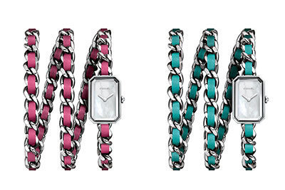 シャネルの限定カラー腕時計「プルミエール ロック ポップ」3連チェーンとポップな配色