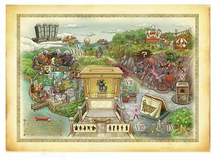 ドラゴンクエストミュージアム キャンバスアートE 「ひかりをかざす」 ドラゴンクエストミュージアム キャンバスアートE 「ひかりを