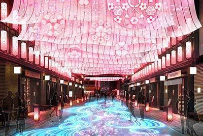 江戸時代｜「日本橋 桜フェスティバル」一帯を桜色の光が包む”桜ライトアップ”&限定メニューが揃う屋台も