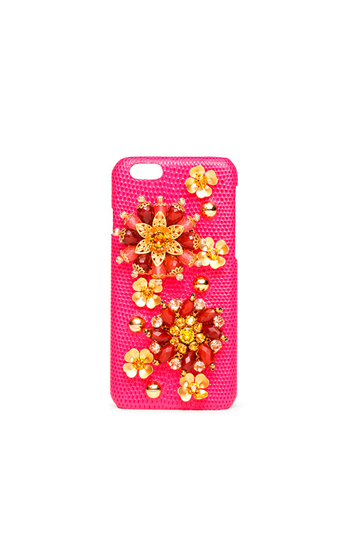 ドルチェ＆ガッバーナのヘッドフォン＆iPhoneケース - 花々の輝かしいビジュー装飾｜写真5