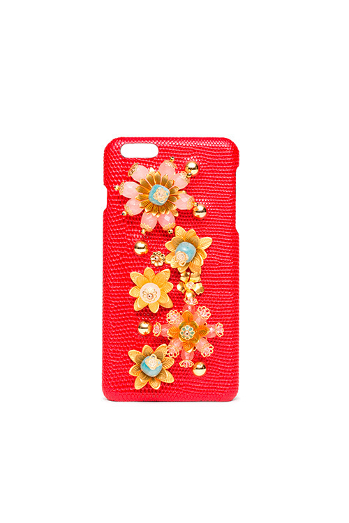 ドルチェ＆ガッバーナのヘッドフォン＆iPhoneケース - 花々の輝かしいビジュー装飾｜写真8