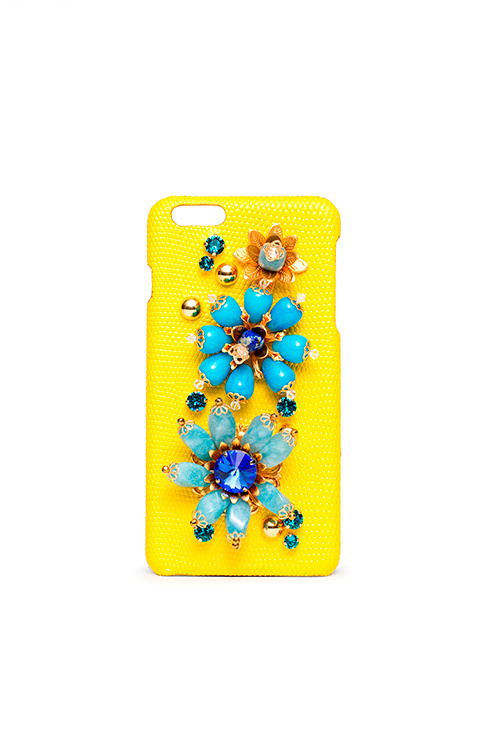 ドルチェ＆ガッバーナのヘッドフォン＆iPhoneケース - 花々の輝かしいビジュー装飾｜写真9