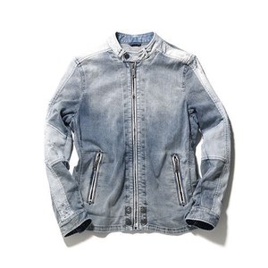 DIESEL　スウェット✕デニム　ライダースジャケット