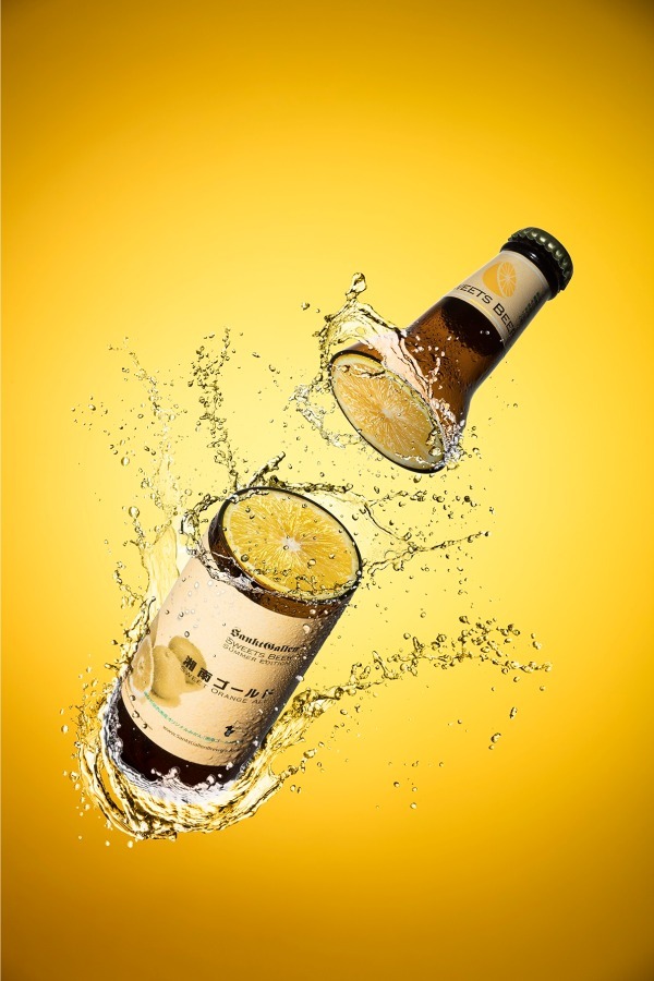 湘南ゴールド」オレンジ弾けるフルーツビール、神奈川産オリジナル柑橘