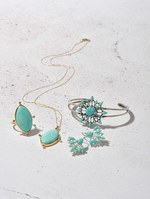 アガット 天然石ターコイズを使ったジュエリー - バングルや