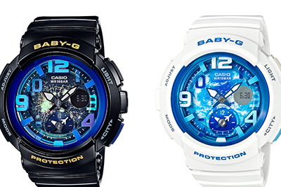 BABY-G、宇宙から見た地球を表現したビーチ・トラベラー