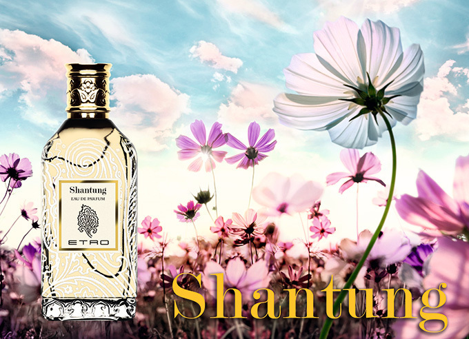 エトロの新作フレグランス「シャンタン」- 春の庭園をイメージした香り、純白ペイズリー柄のボトル | 写真