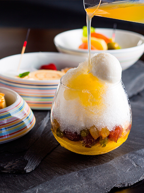 夏のアフタヌーンティーセット「涼菓の重」ストリングスホテル東京に登場、スイーツの3段重やかき氷 | 写真