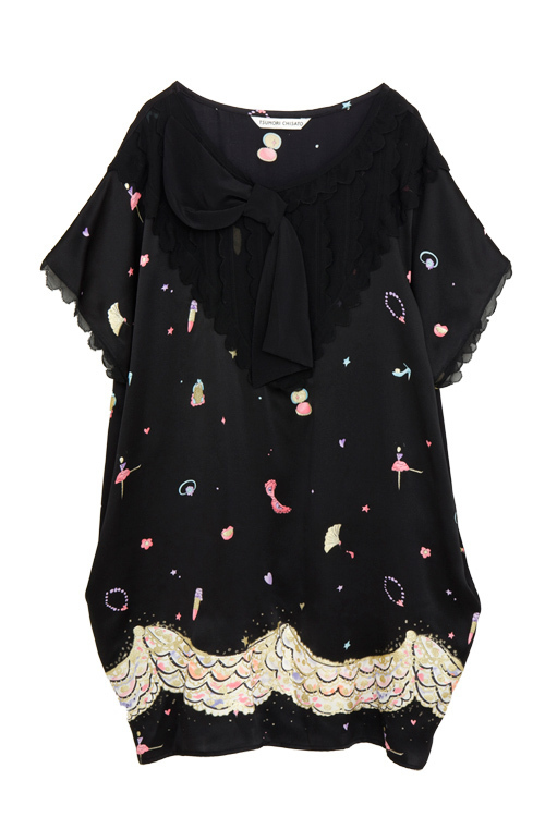 TSUMORI CHISATO 女優プリントドレス￥47,250