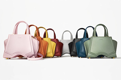 TASAKI サクラピンク レザー ハンドバッグ TASAKI サクラピンク レザー ハンドバッグ