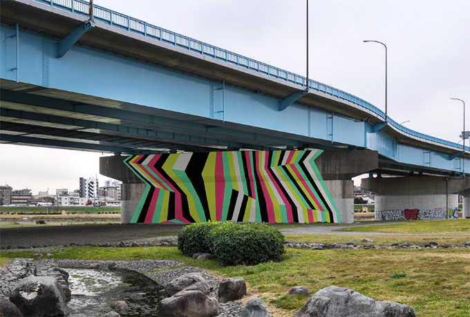 アートフェスティバル『TOKYO ART FLOW 00』二子玉川駅周辺で開催、橋脚下の映画鑑賞など | 写真