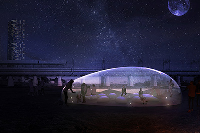 二子玉川｜アートフェスティバル『TOKYO ART FLOW 00』二子玉川駅周辺で開催、橋脚下の映画鑑賞など